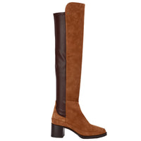 4qty DÉJÀ VU 350€ / Cuissardes Emily 50 en cuir suédé - Brown