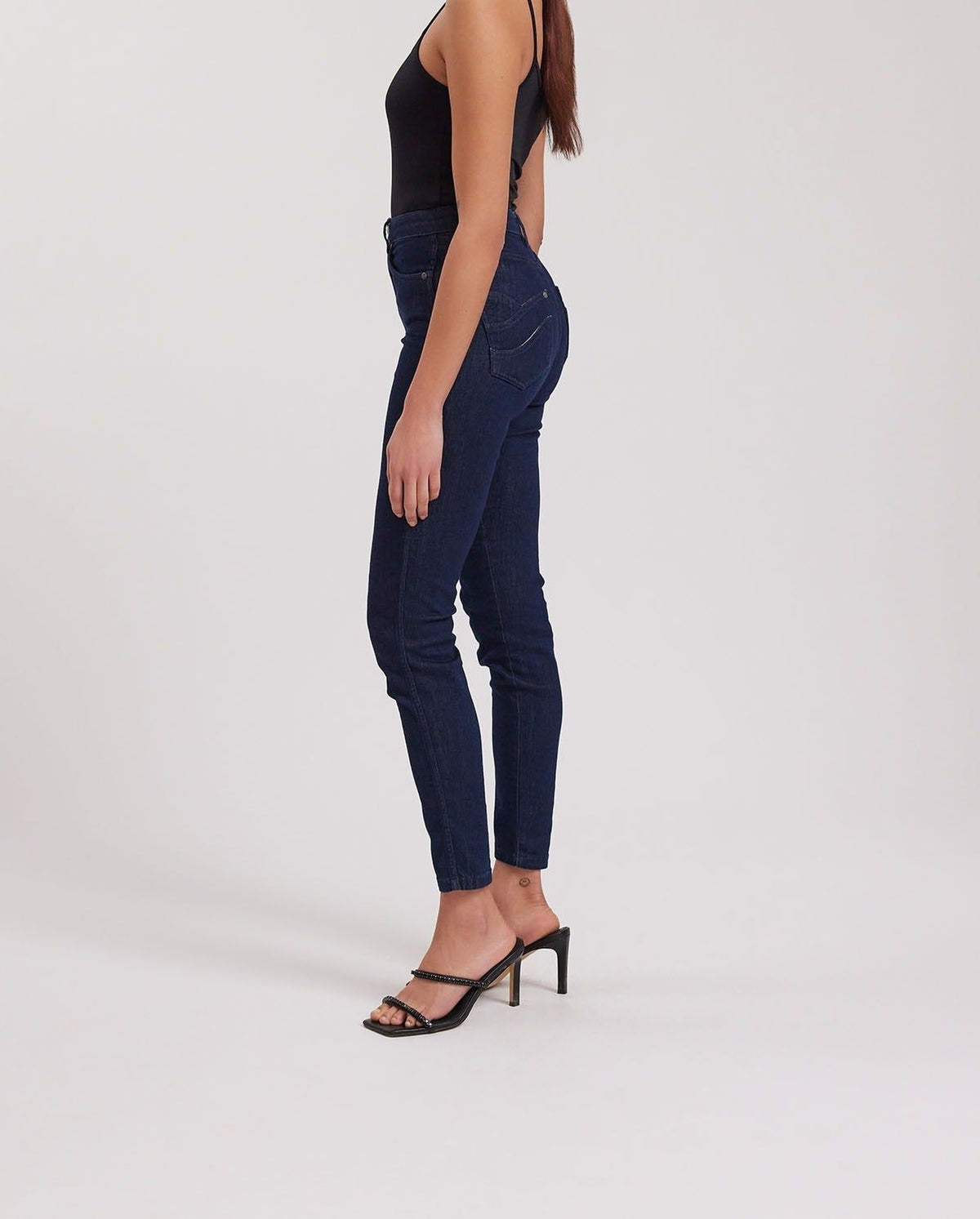 Cotton jeans by Skye - Navy blue