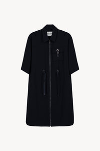 Robe courte style surchemise - Marine