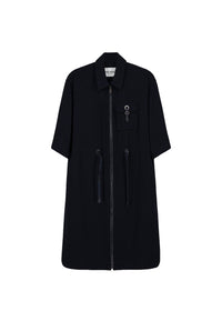 Robe courte esprit surchemise - Marine