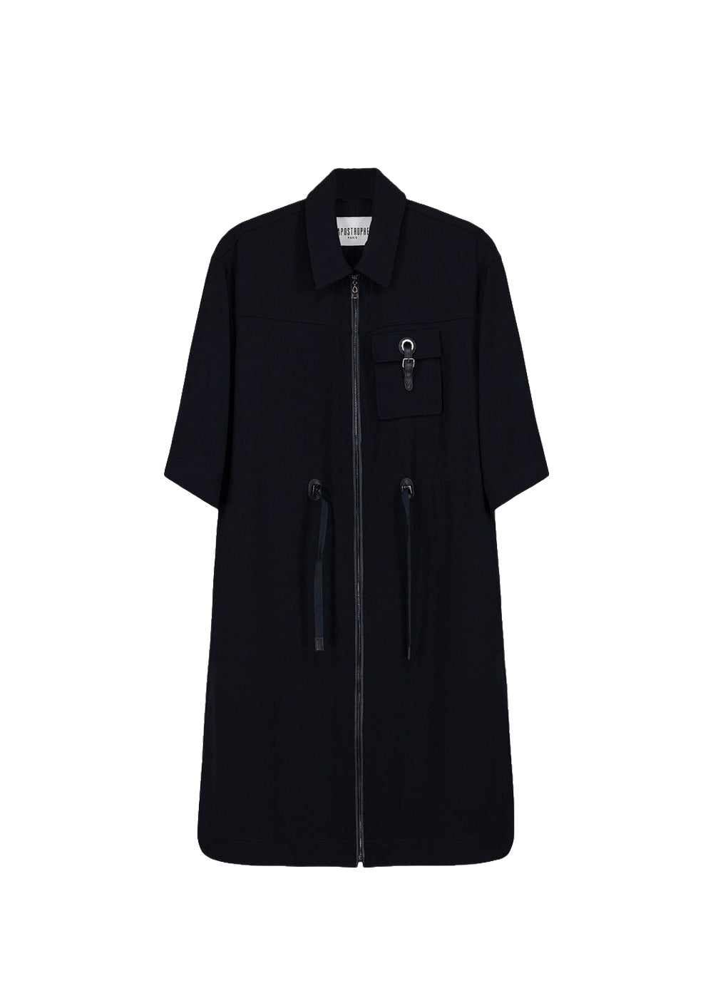 Robe courte esprit surchemise - Marine