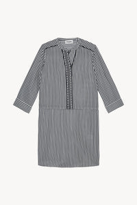Robe courte col maho - Marine