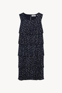 Robe courte a volants - Marine