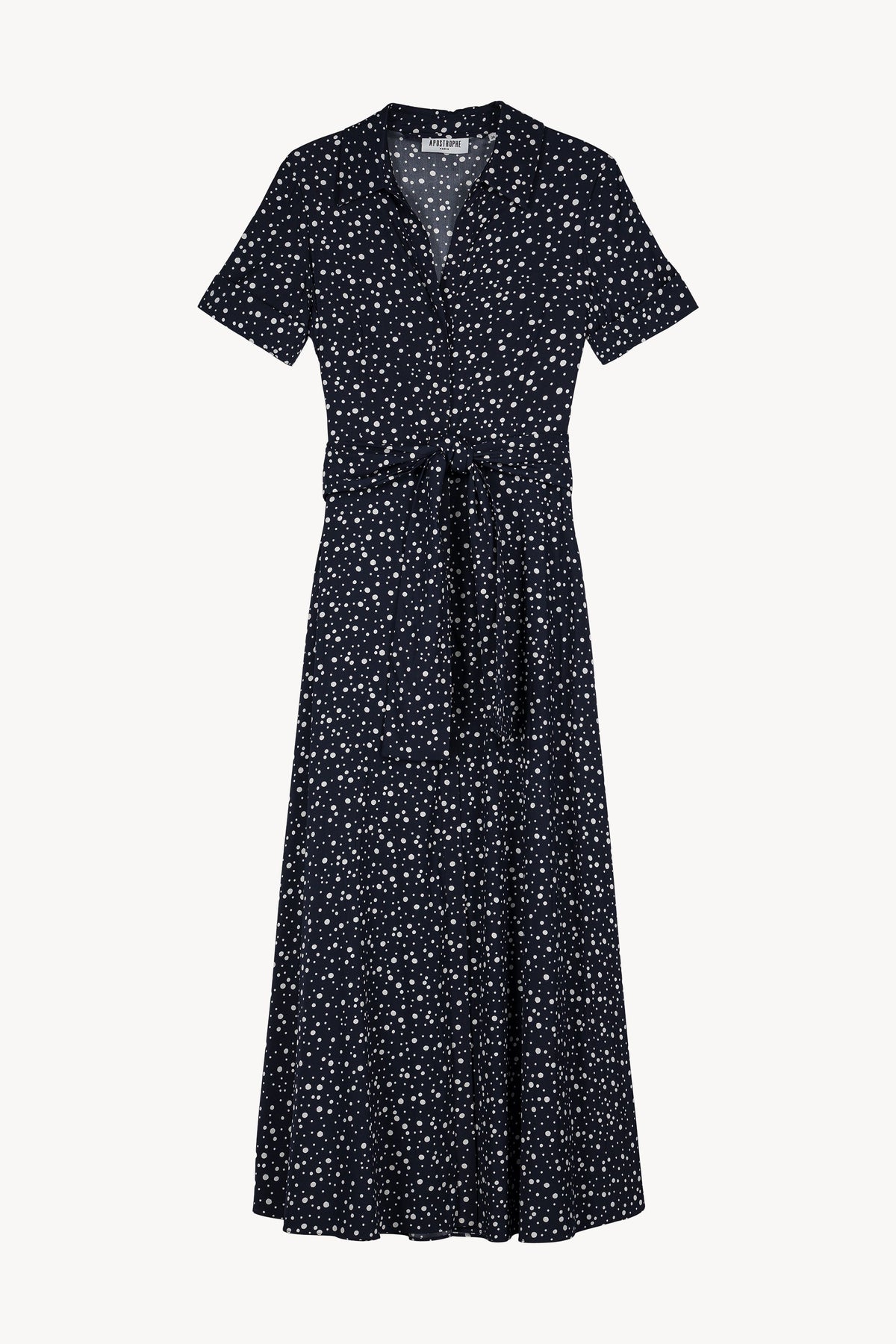 Robe chemise cintree - Marine