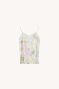 Top bretelles detail dentelle - Vert d'Eau