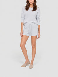 Short d'été en coton - Bleu
