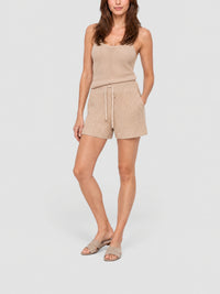 Short d'été en coton - Beige