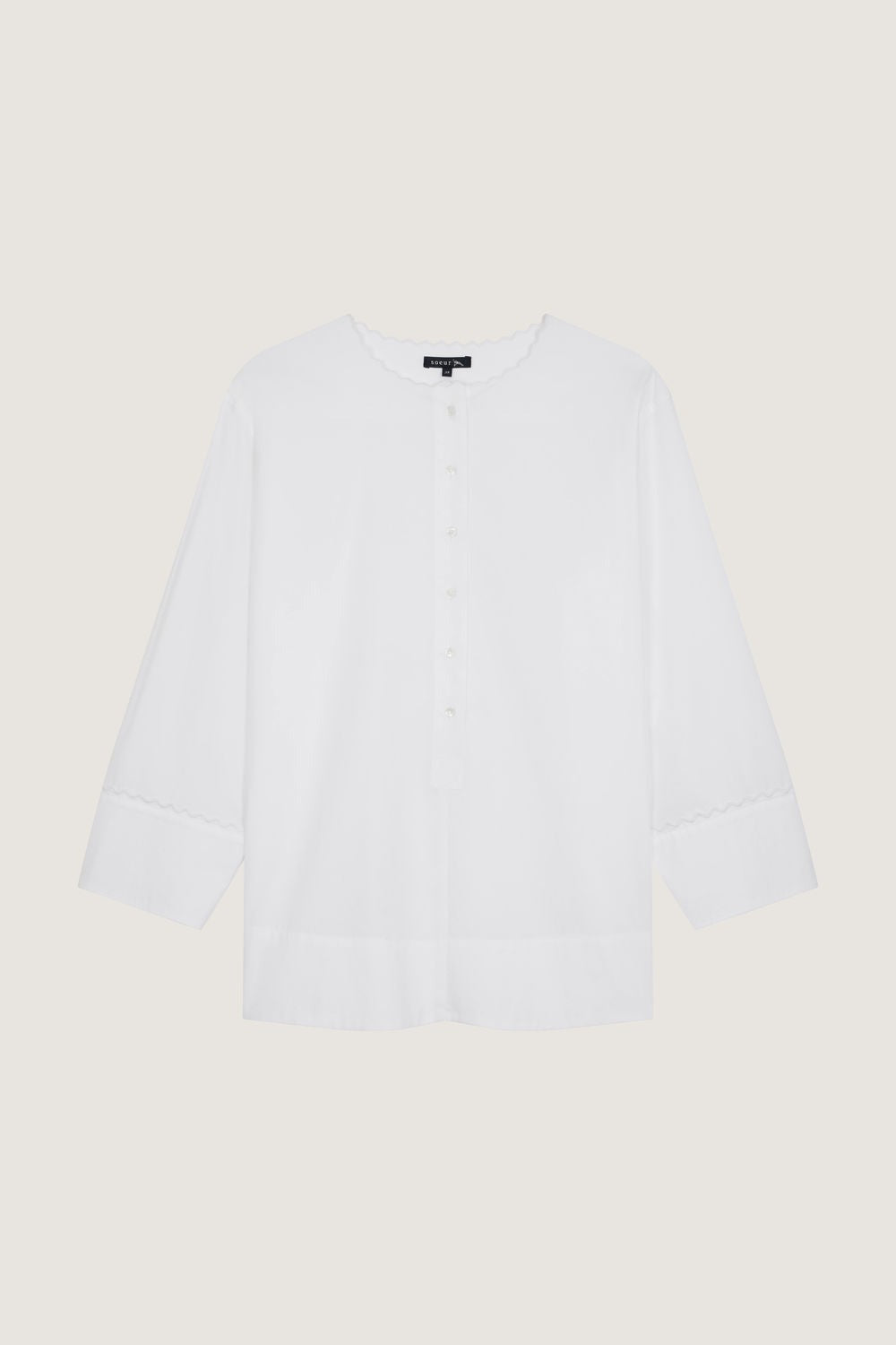 BLANC _ Chemise Wasabi en coton - Blanc