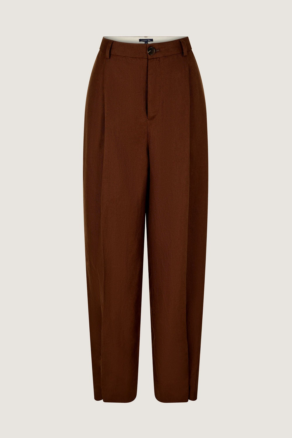 MARRON _ Pantalon Felix en lin - Marron