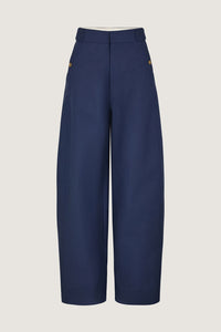 BLEU DE PRUSSE _ Pantalon Phoenix en coton - Bleu de prusse