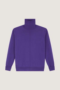 VIOLET _ Pull Grant en laine - Violet