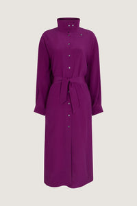 FUSHIA _ Robe Syrah en soie - Fushia