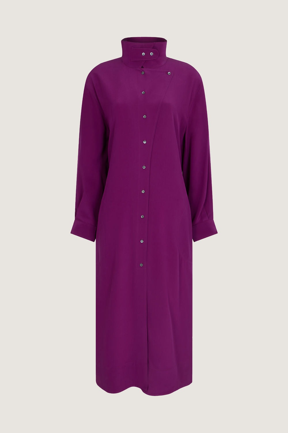 FUSHIA _ Robe Syrah en soie - Fushia