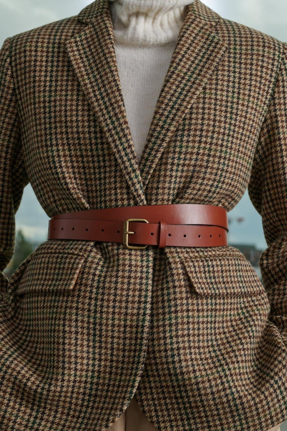 BEIGE/MARRON VESTE FORMAL SEVRES