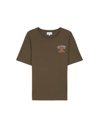 T-shirt with embroidered patch - Khaki