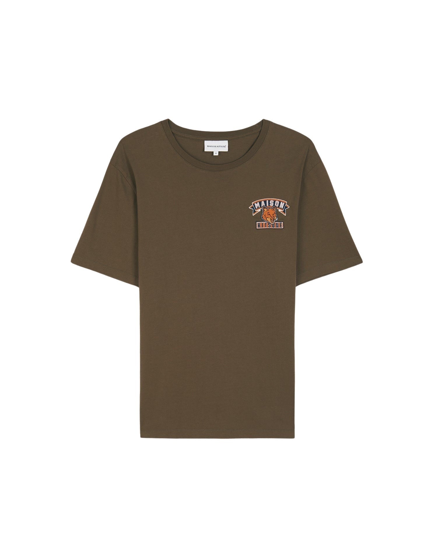 T-shirt with embroidered patch - Khaki