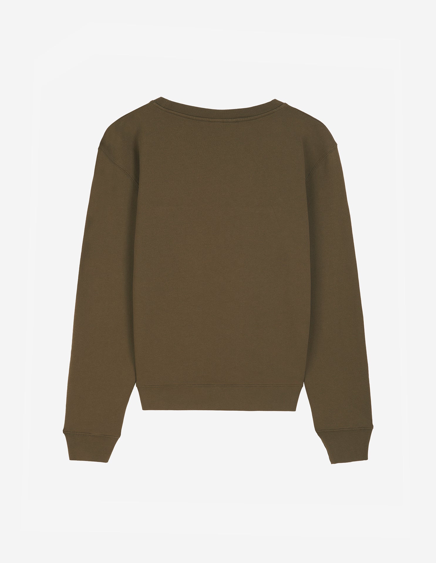 Round-neck sweatshirt with pattern - Khaki
