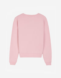 Sweatshirt à col rond avec illustration imprimée - Pale Pink