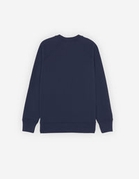 Sweatshirt à col rond avec impression et inscription - Navy