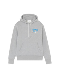 Sweat à capuche avec impression - Grey Melange