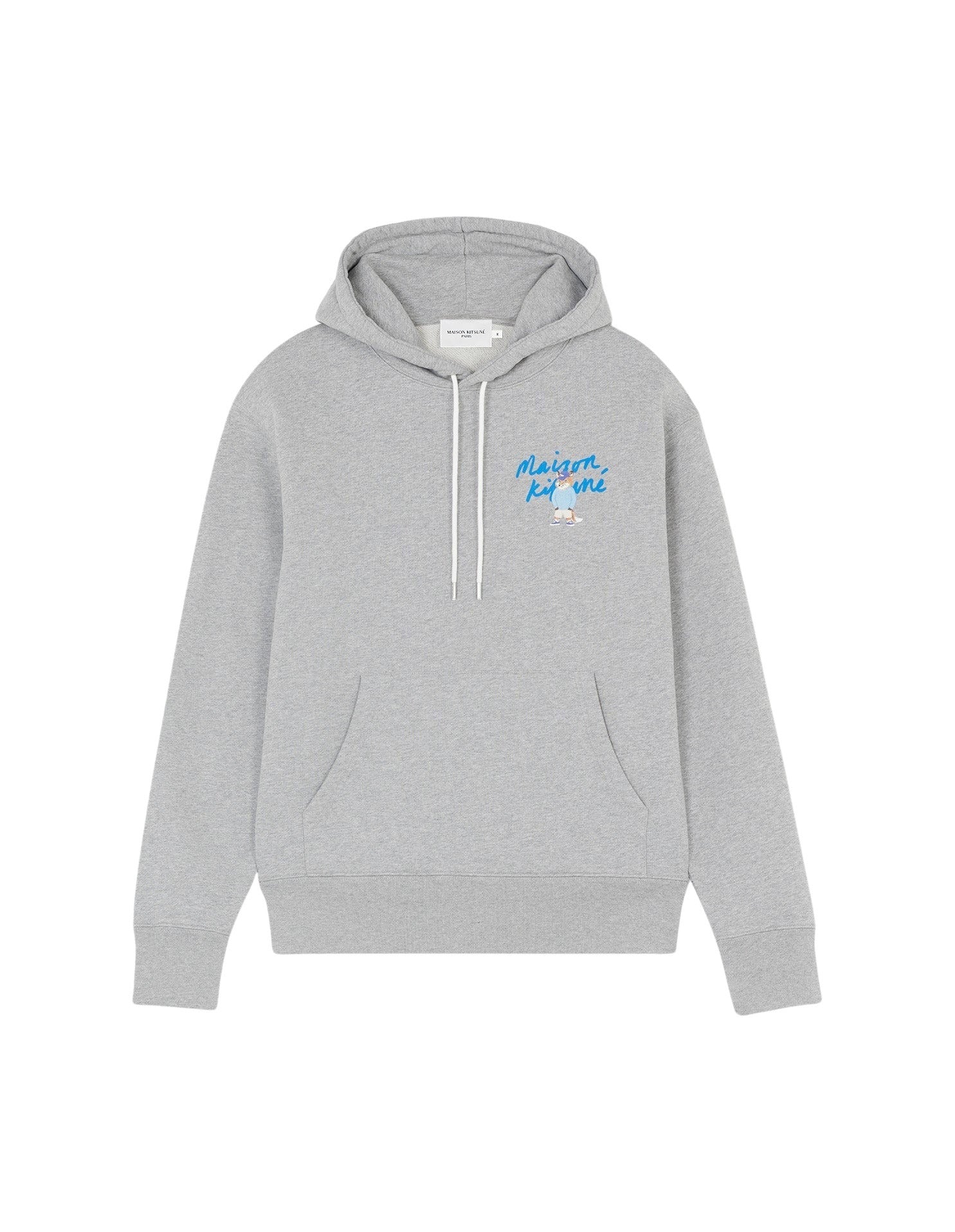 Sweat à capuche avec impression - Grey Melange