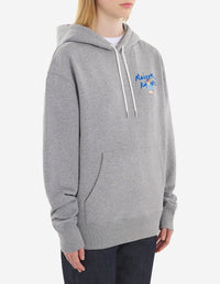 Sweat à capuche avec impression - Grey Melange
