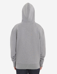 Sweat à capuche avec impression - Grey Melange
