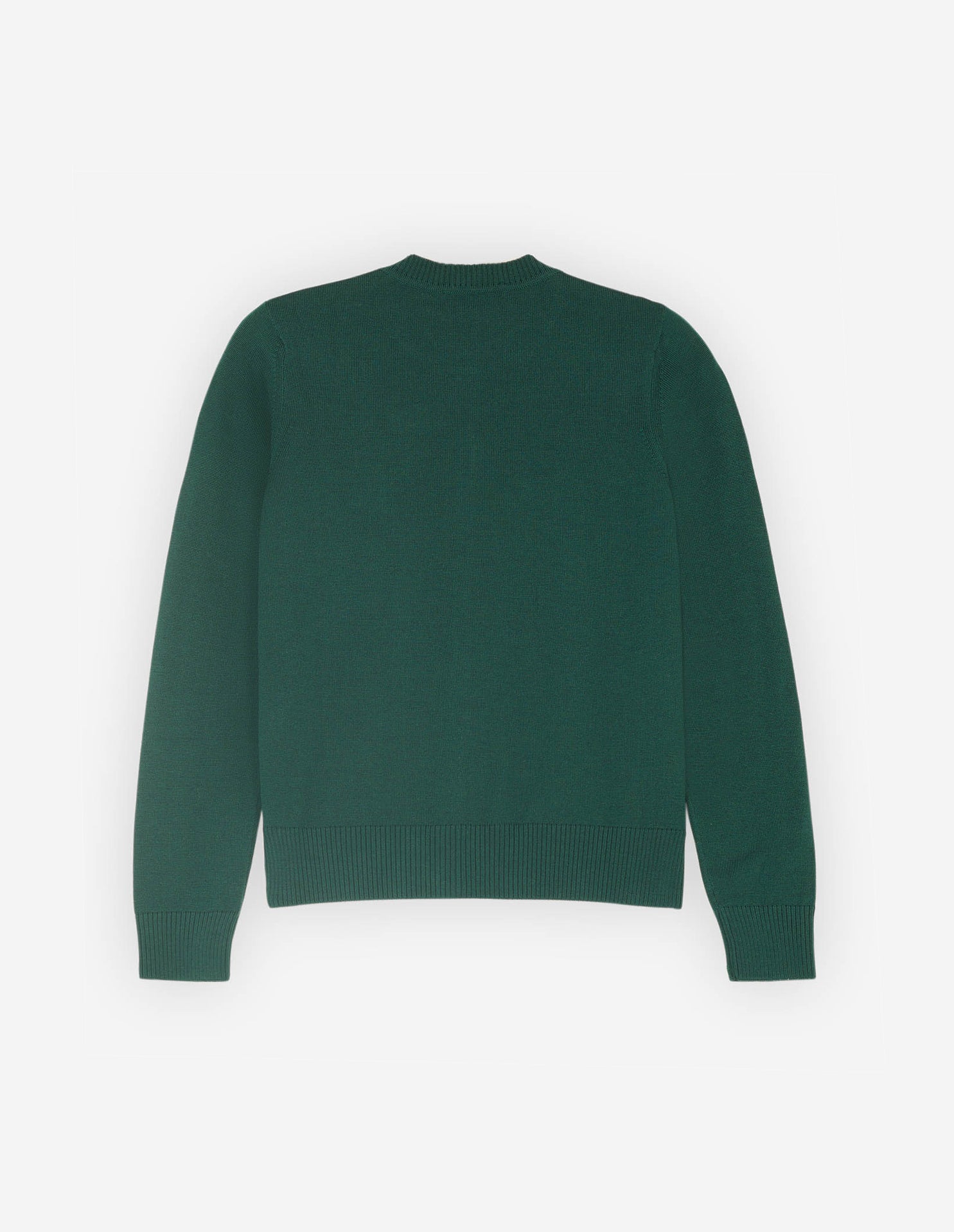 Cardigan avec écusson en laine - Deep Green