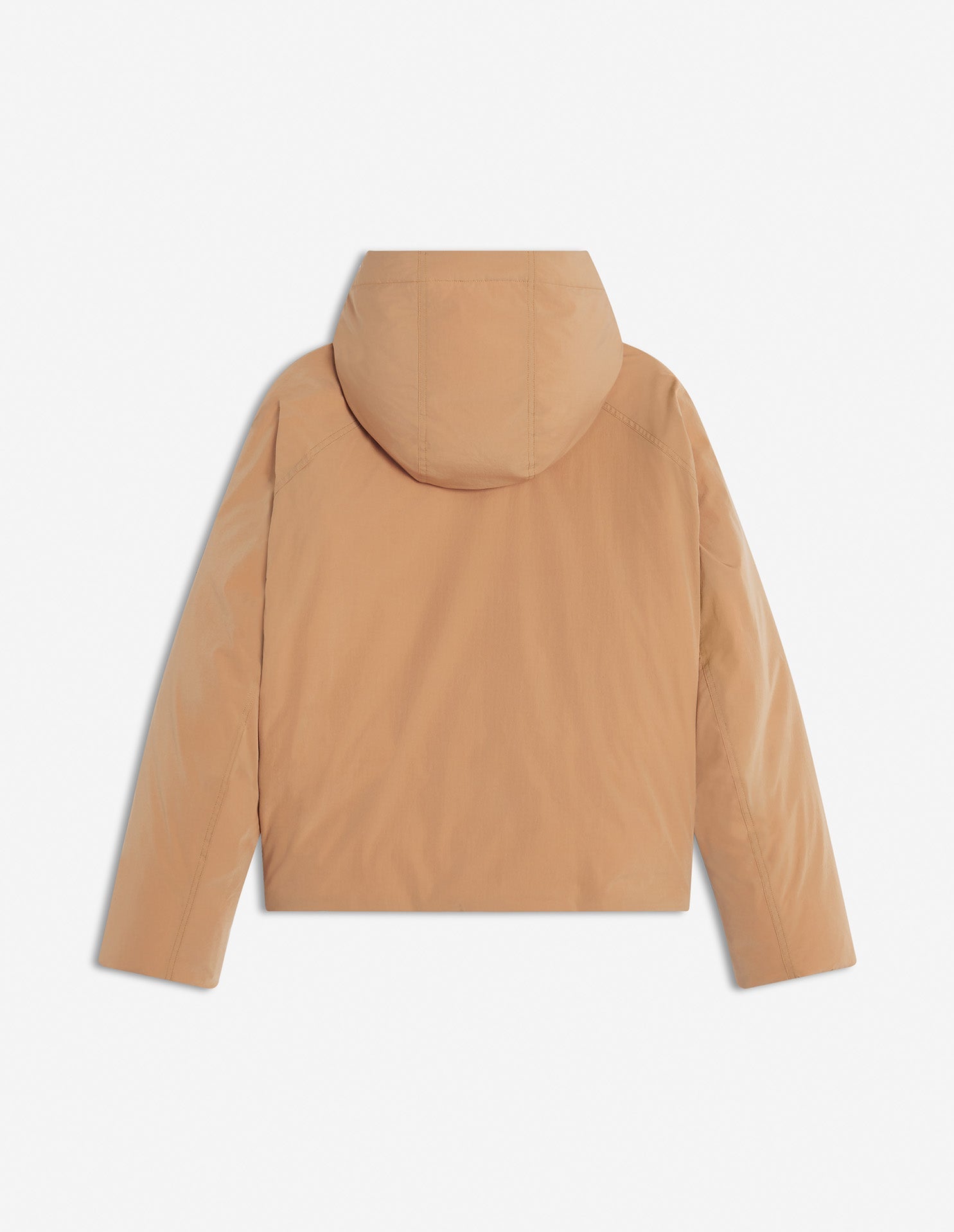 Removable fleece hooded jacket - Cappuccino
