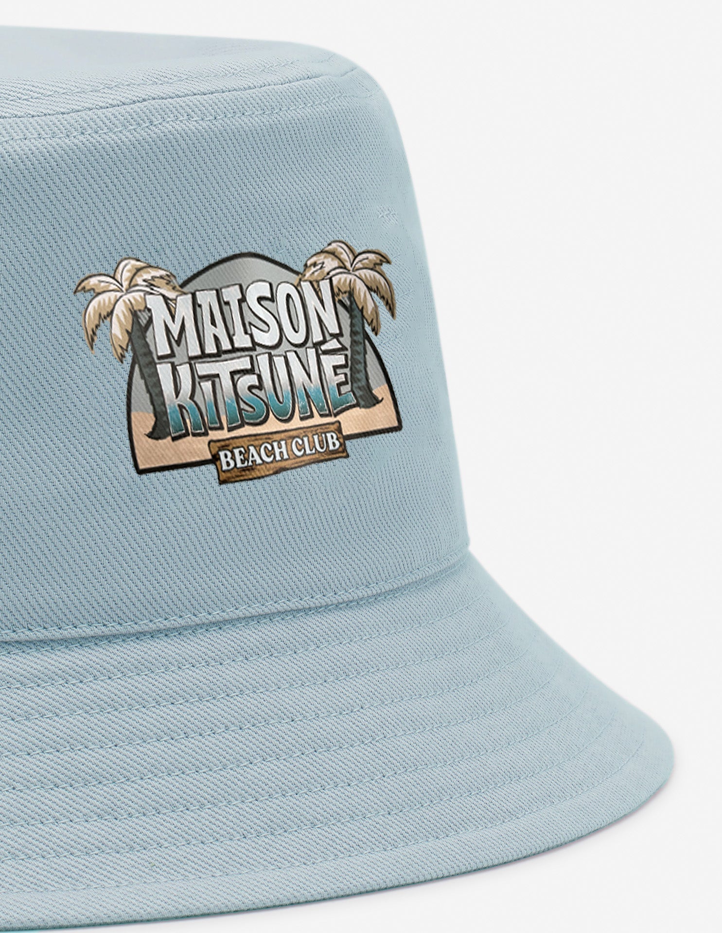 Printed Bob with stitching - Seafoam Blue