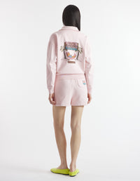 Sweatshirt à col rond zippé - Milkshake