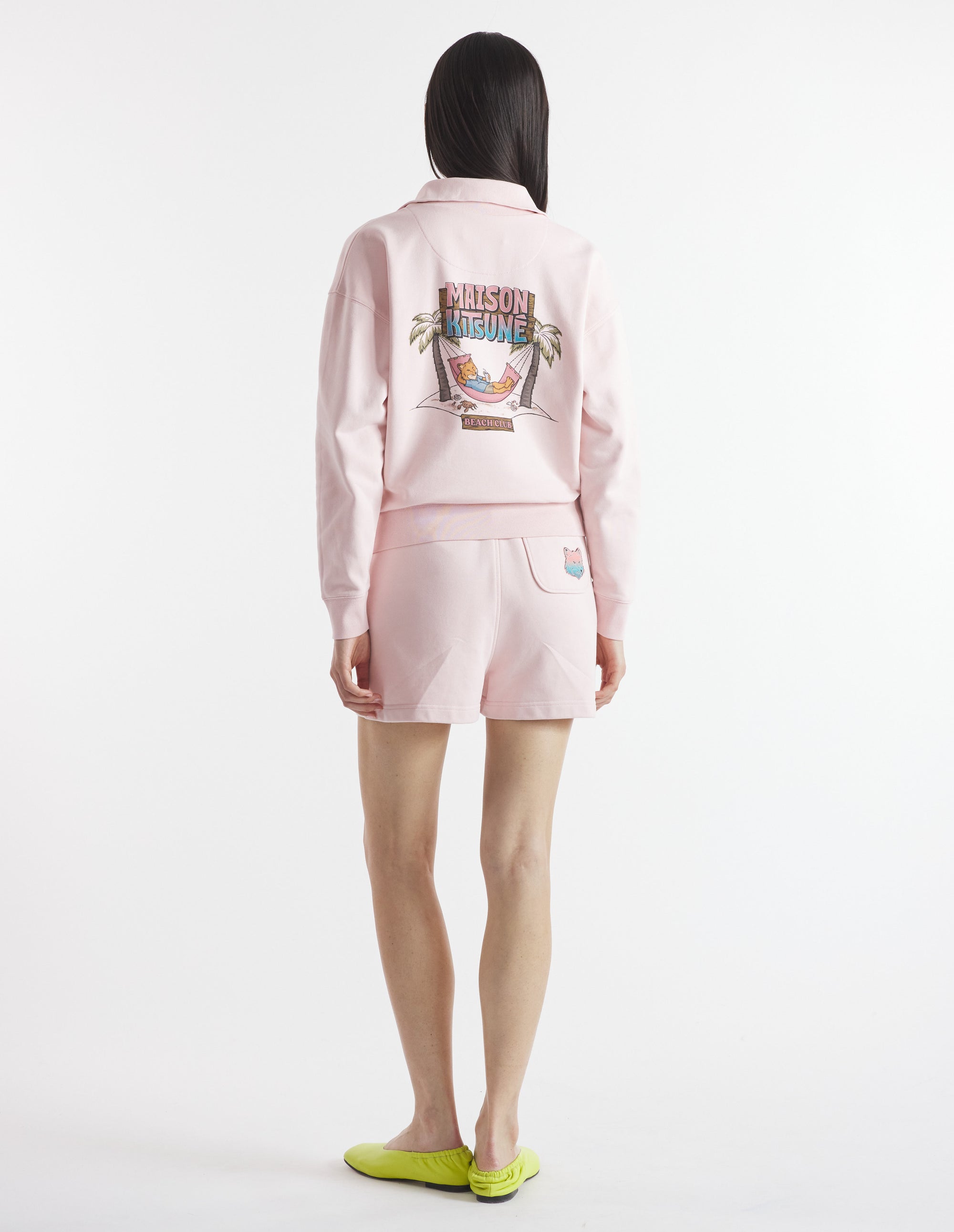 Sweatshirt à col rond zippé - Milkshake