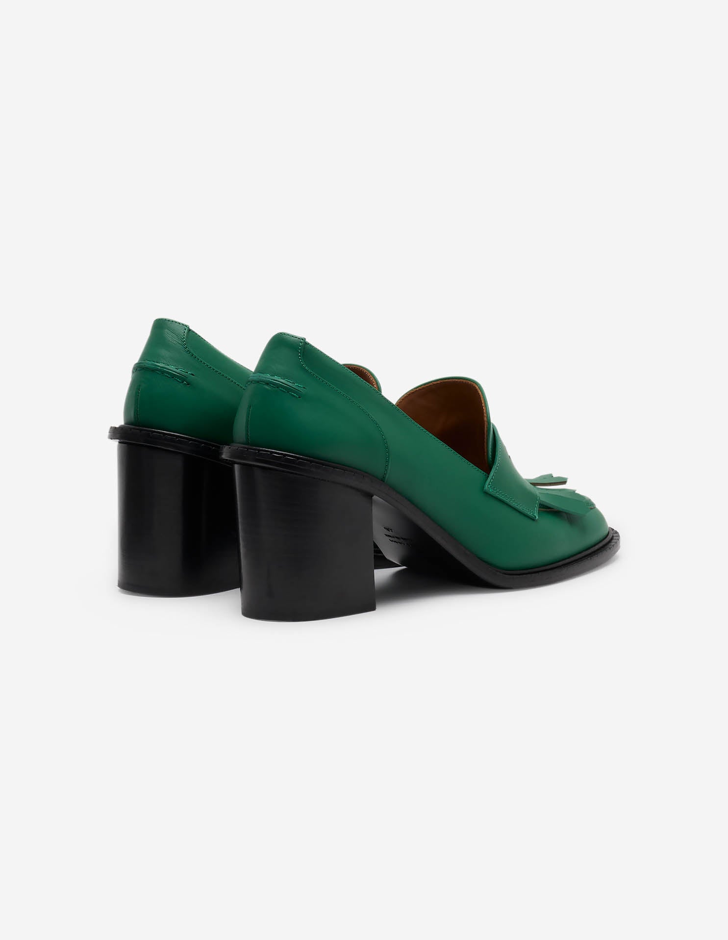 Mocassins Maison Kitsuné x ATP Atelier en cuir - Deep Green