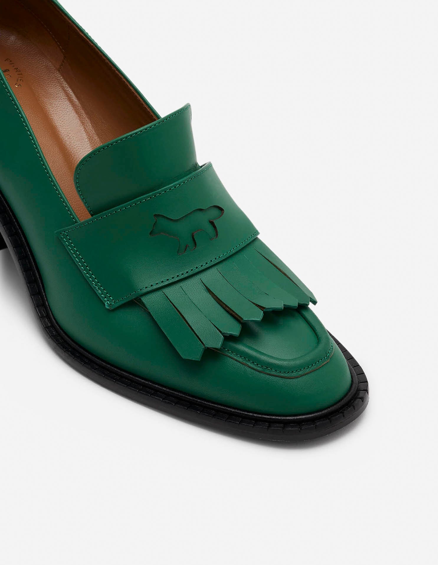 Mocassins Maison Kitsuné x ATP Atelier en cuir - Deep Green