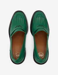 Mocassins Maison Kitsuné x ATP Atelier en cuir - Deep Green
