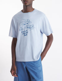 T-shirt with print - Beat Blue