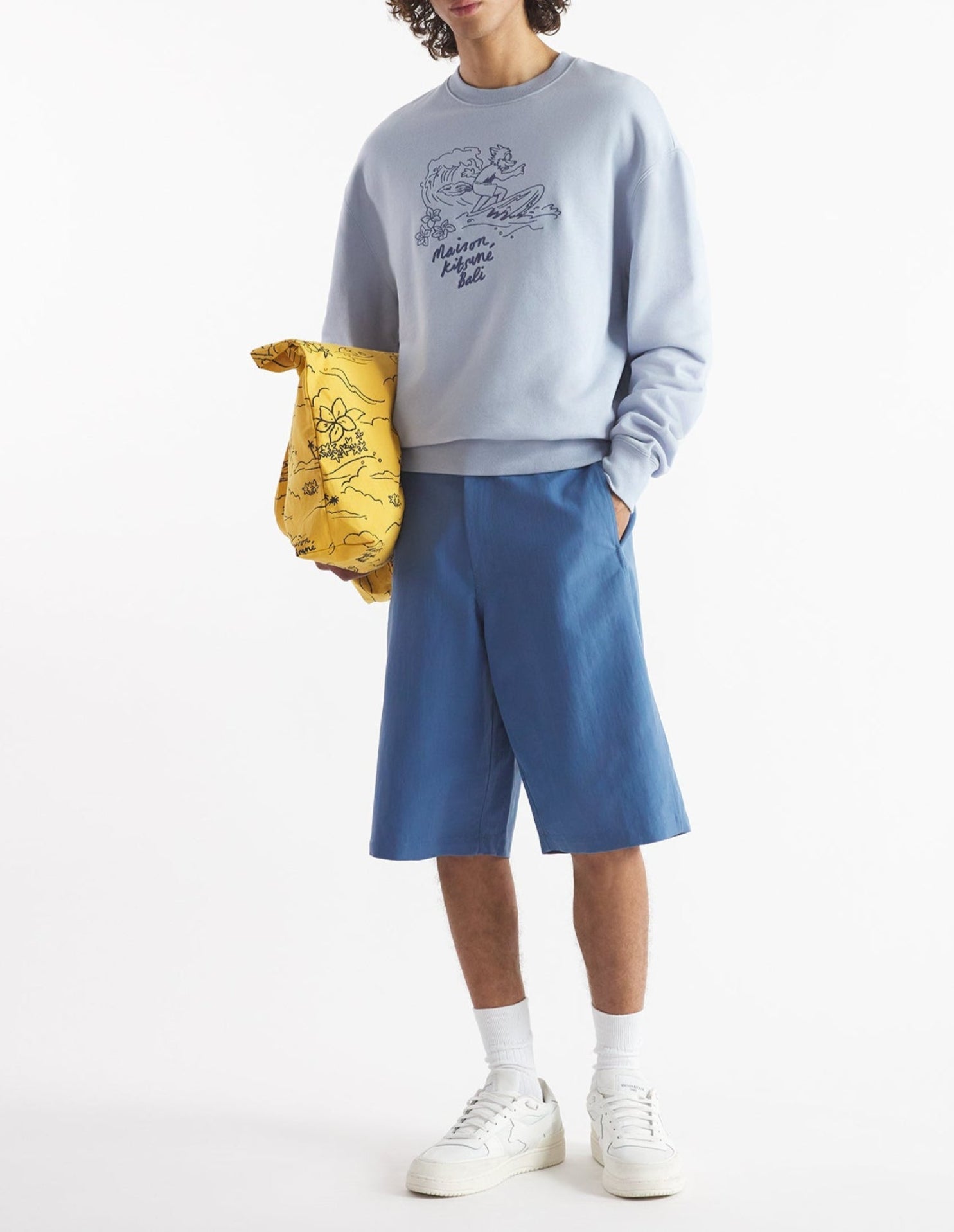 Sweatshirt à manches longues et col rond - Beat Blue