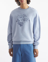 Sweatshirt à manches longues et col rond - Beat Blue