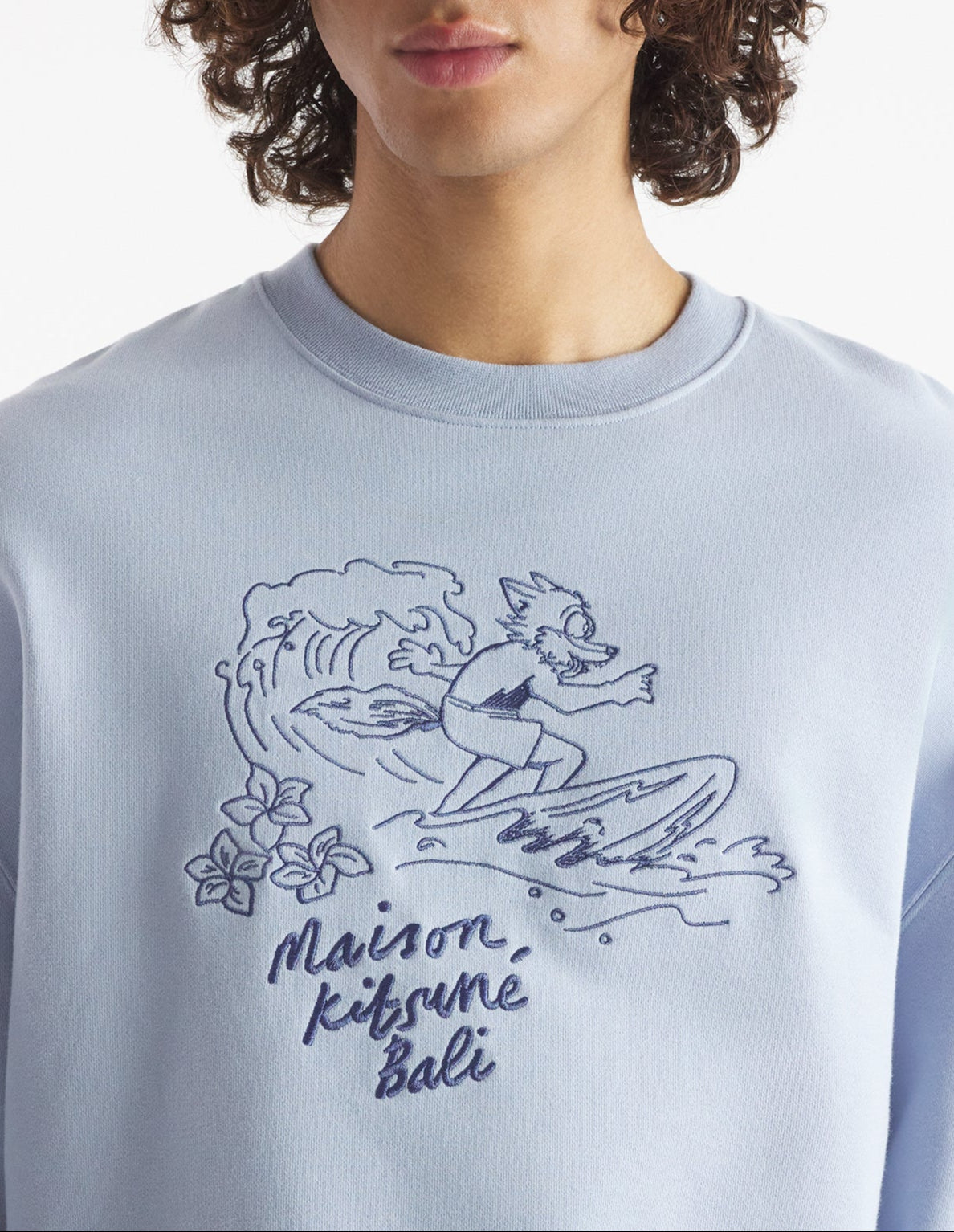 Sweatshirt à manches longues et col rond - Beat Blue