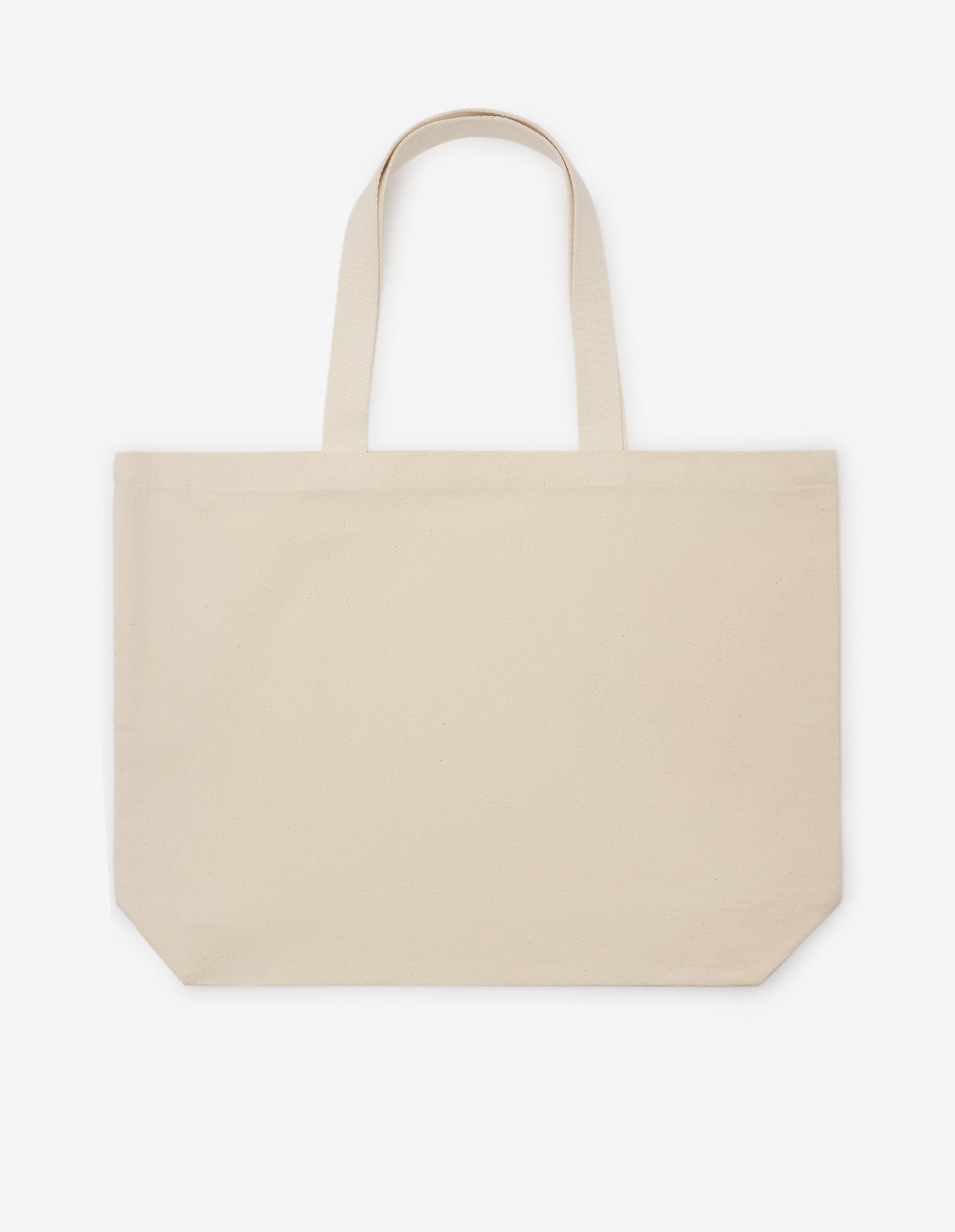 Printed fabric tote bag - Light Beige