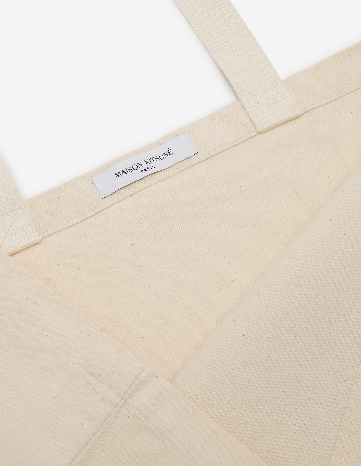 Printed fabric tote bag - Light Beige