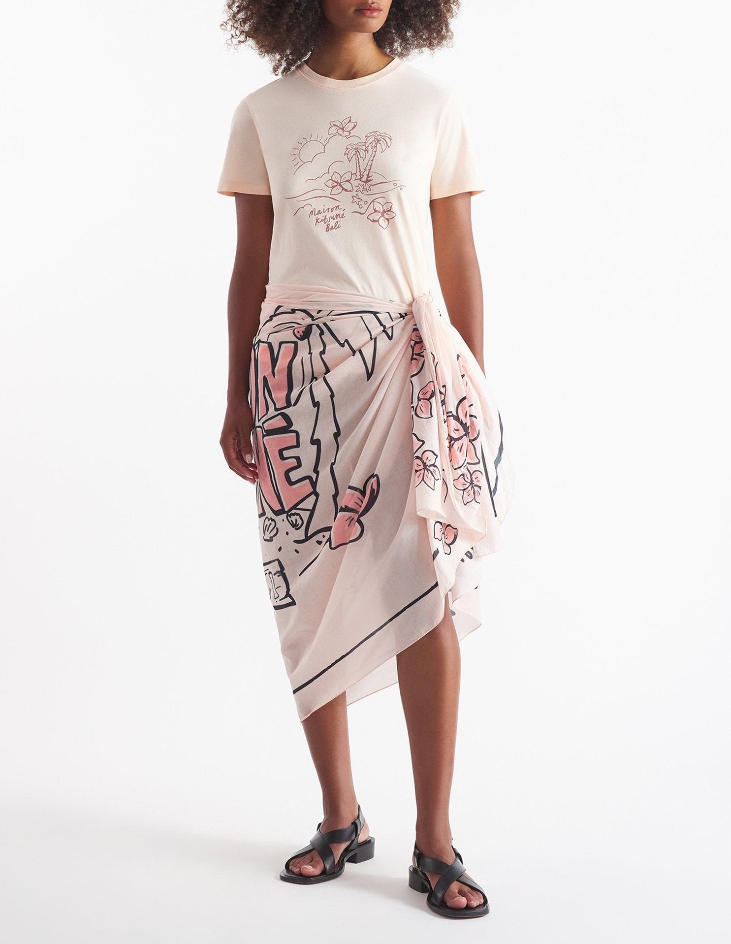 Printed scarf - Scallop Shell