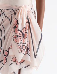 Printed scarf - Scallop Shell