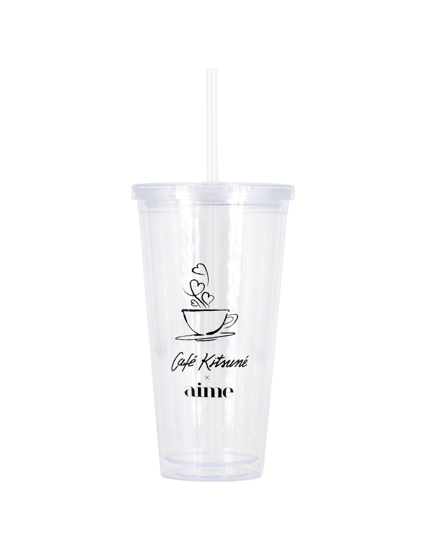 Kitsuné x Aimé Insulated Coffee Tumbler - Transparent