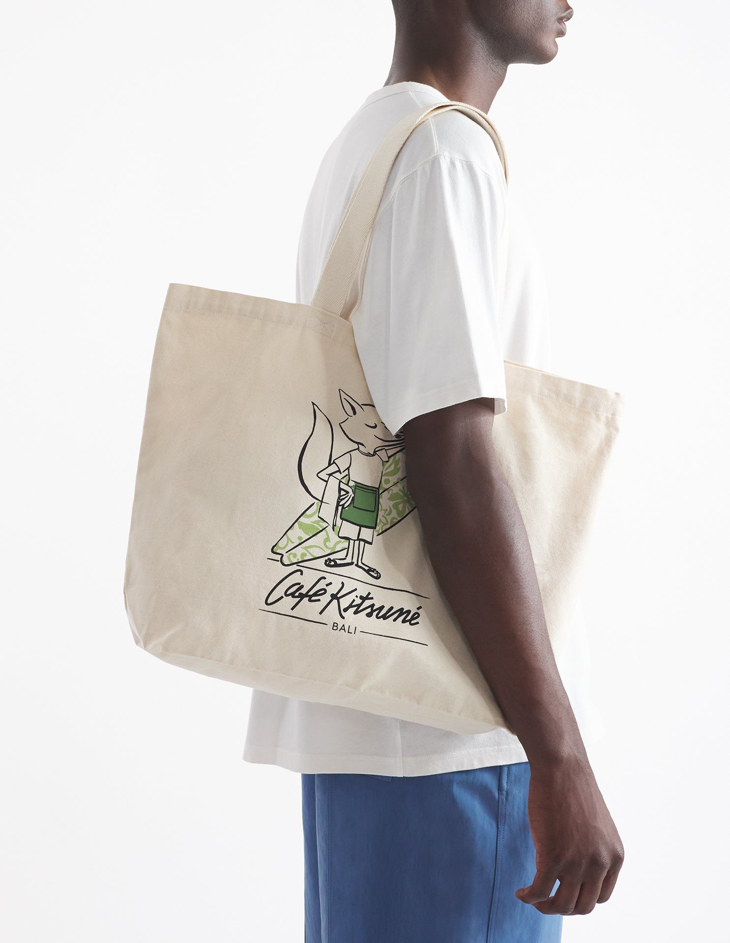 Sac cabas Café Kitsuné avec logo - Tapioca
