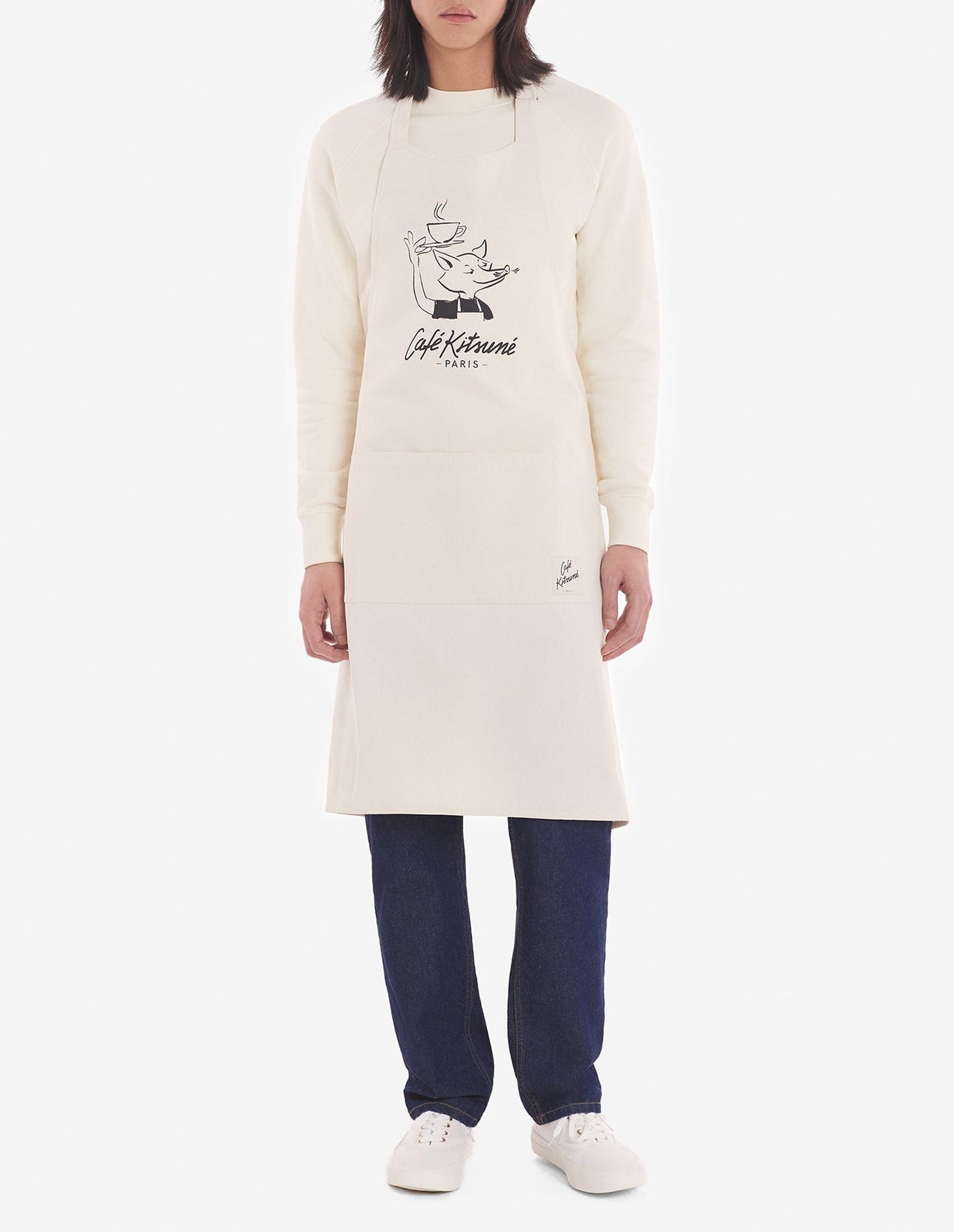 Cup apron with Café Kitsuné logo - Tapioca