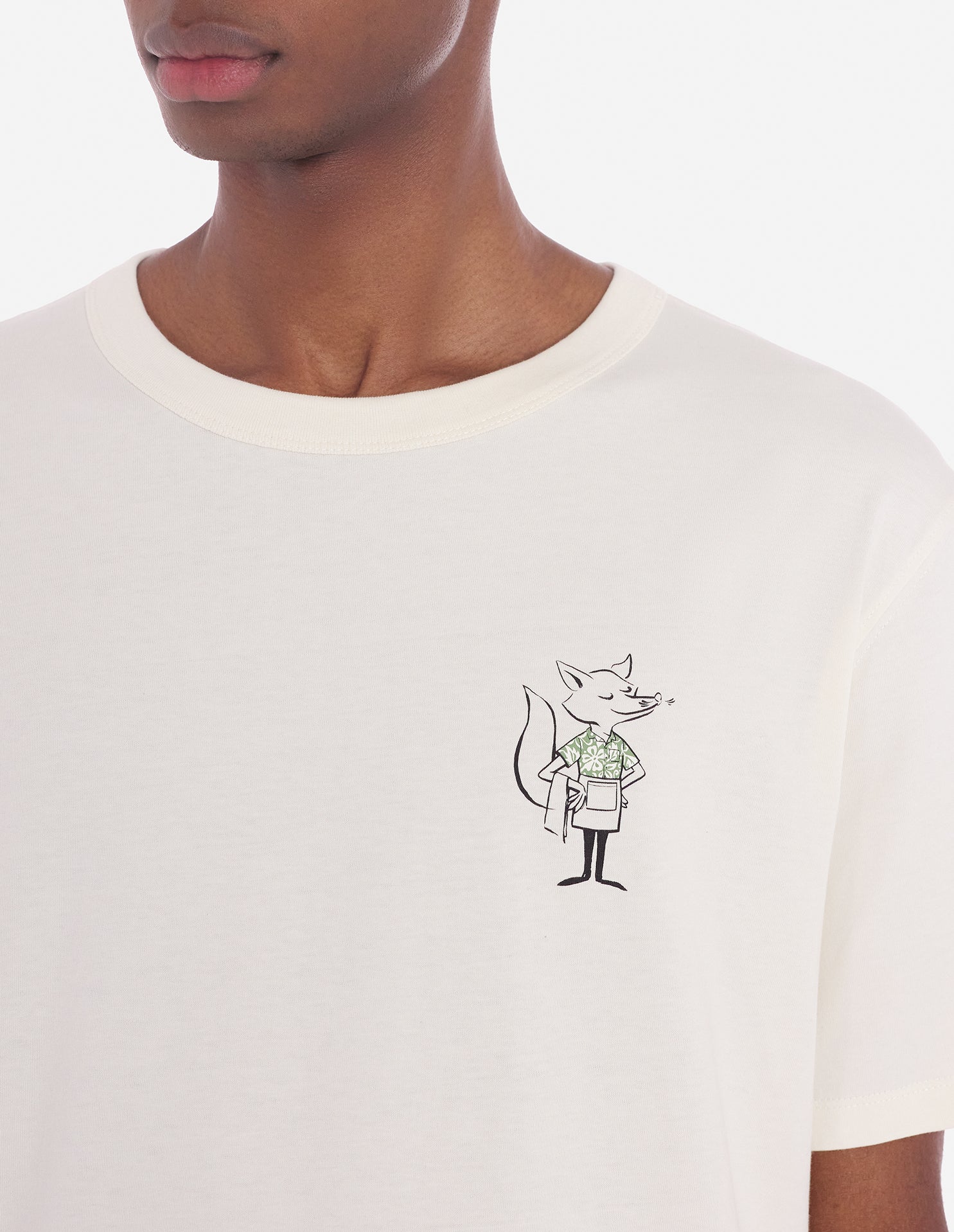 T-shirt Café Kitsuné imprimé - Tapioca