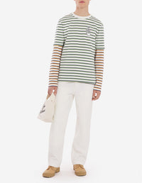 Café Kitsuné small tote bag with print - Latte