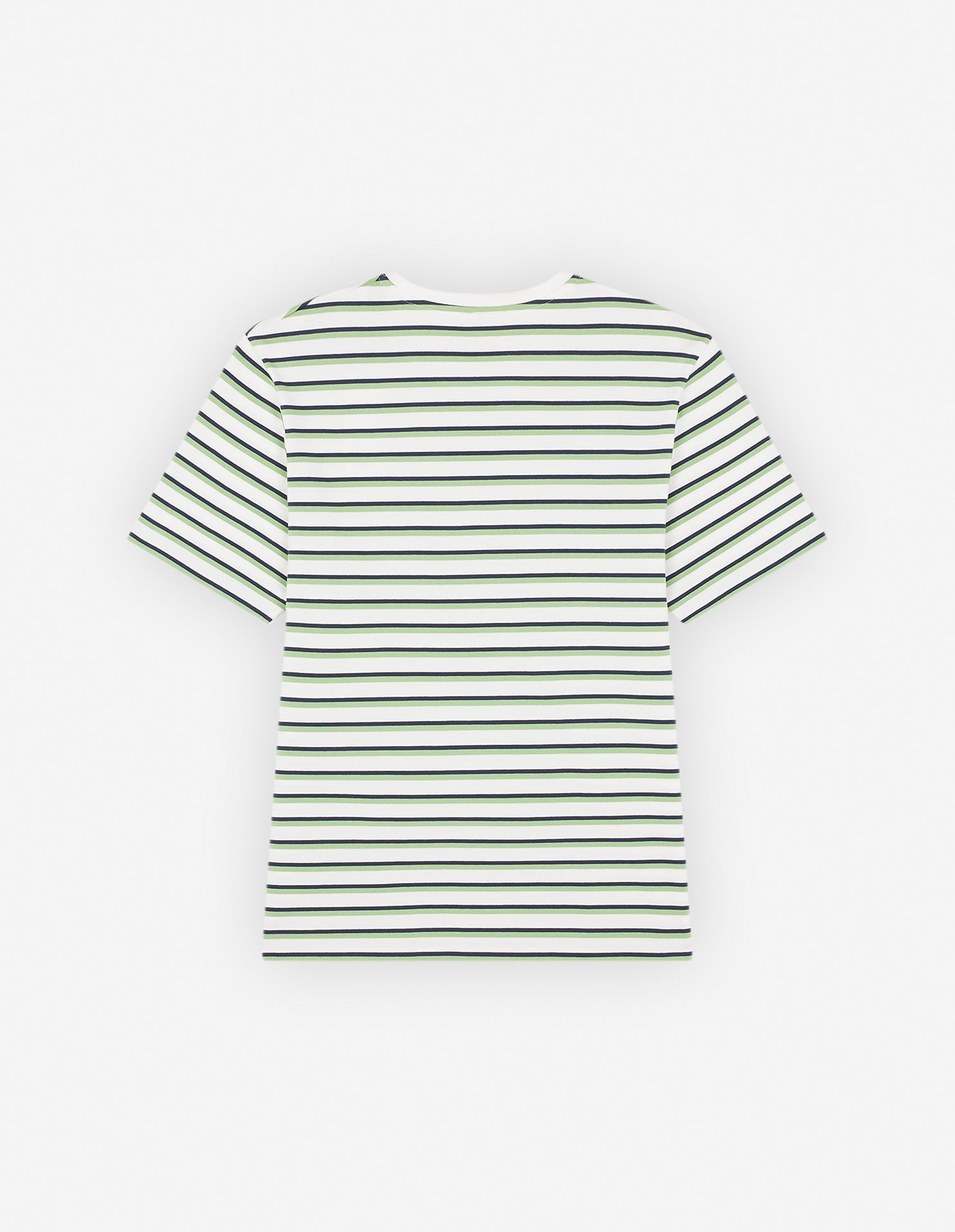 T-shirt Café Kitsuné imprimé à l'avant - Matcha Navy Stripes