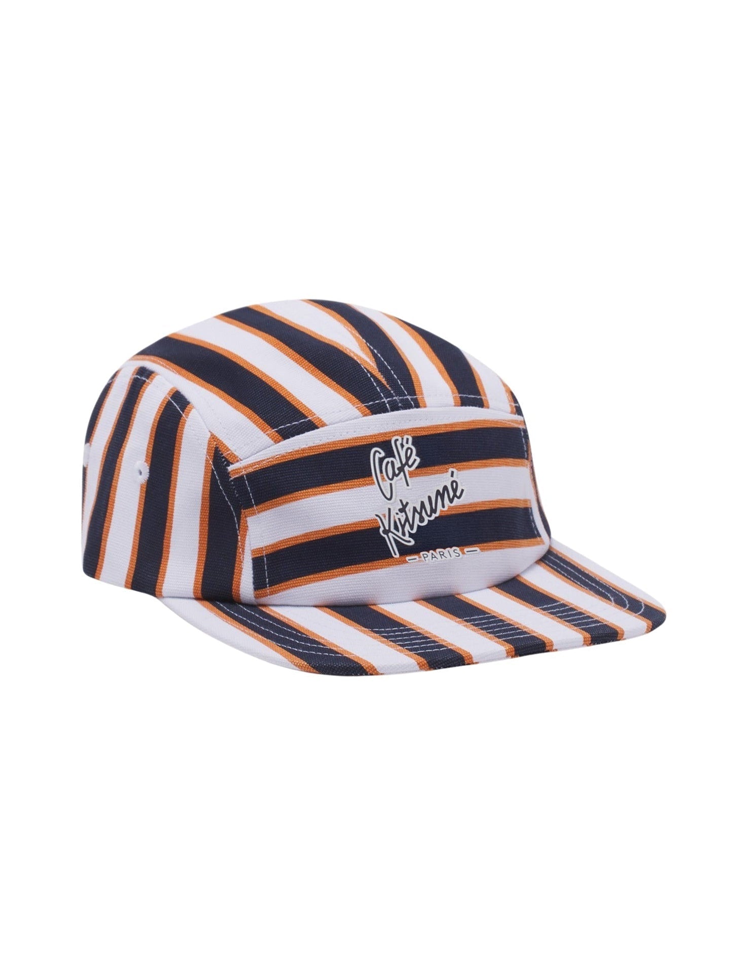 Casquette Café Kitsuné rayée - Navy Fox Stripes